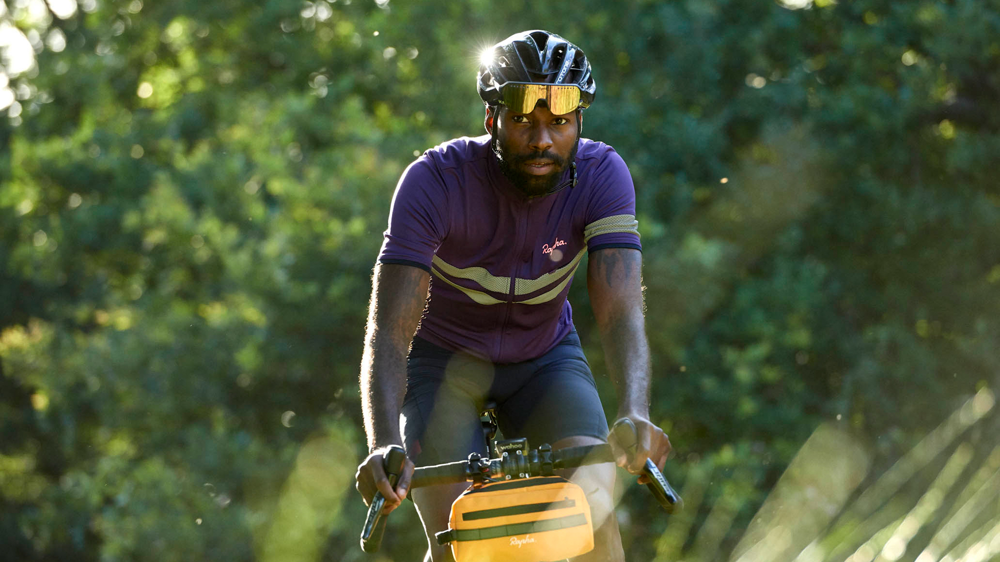 black man cycling